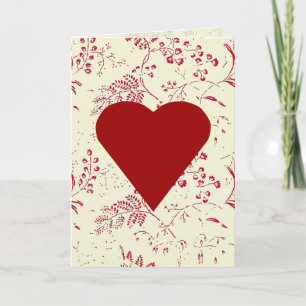 Toile Heart Valentine Feiertagskarte