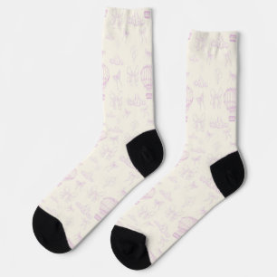 Toile Heißluftballon- und Schleifen nahtloses Must Socken