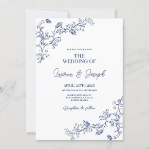 Toile Hochzeit Einladung