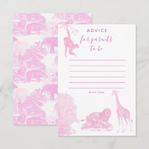 Toile Jungle Animal Safari Babyduschenempfehlung K Dankeskarte