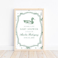 Toile-Mallard-Enten-Geschlechtsneutrale Babyparty