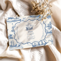 Toile Nautical Baby Showdiapper Raffle