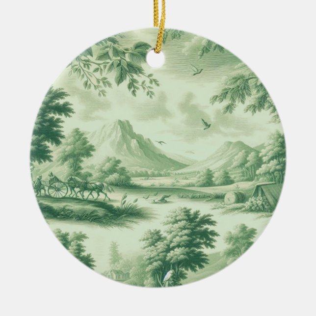 Toile Nostalgic Charm Szene  Keramik Ornament (Vorne)