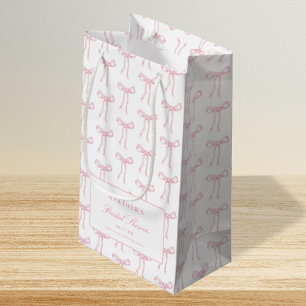 Toile Pink Bow binden das blaue Brautparty des Kno Kleine Geschenktüte