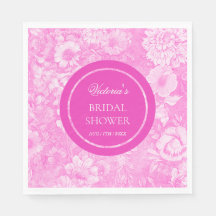 Toile Rosa Blumengestein Elegantes Brautparty