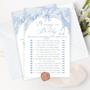 Toile Safari Mommy oder Daddy Baby Duschgame