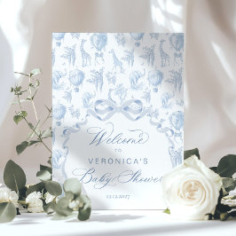 Toile Safari Tiere Arch Baby Dusche Willkommen Poster