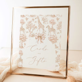 Toile Safari Tiere Boho Karten und Geschenke Poster