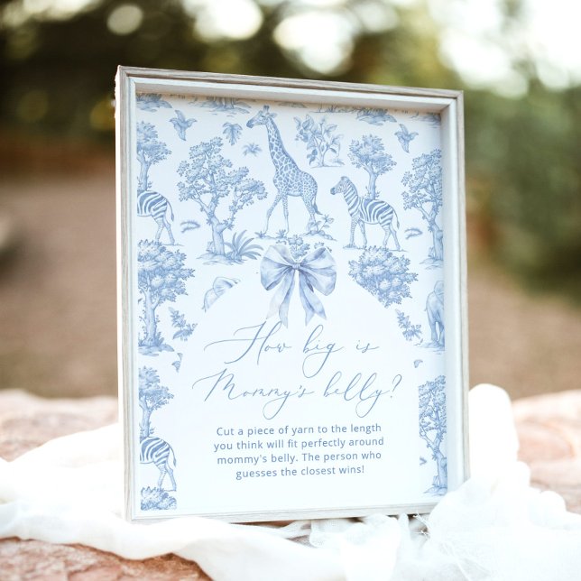 Toile Safari, wie groß das Bauchspiel von Mama ist Poster (Von Creator hochgeladen)