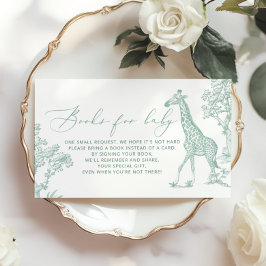 Toile Sage Whimsikbücher für Babytickets Begleitkarte