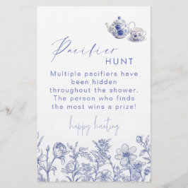 Toile Tee Time Baby Shower Schnuller Hunt