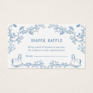 Toile-Windel-Raffle-Baby-Shower-Einschlusskarte