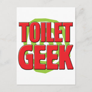 Toilet Geek Postkarte