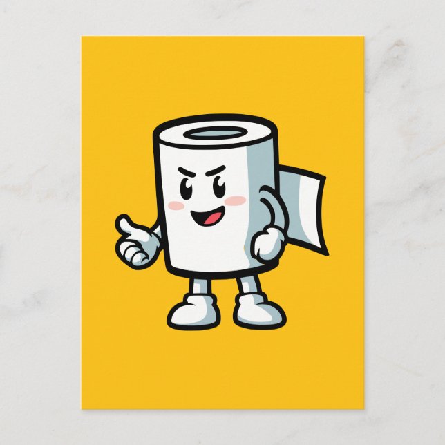 Toilet Roll Postkarte (Vorderseite)