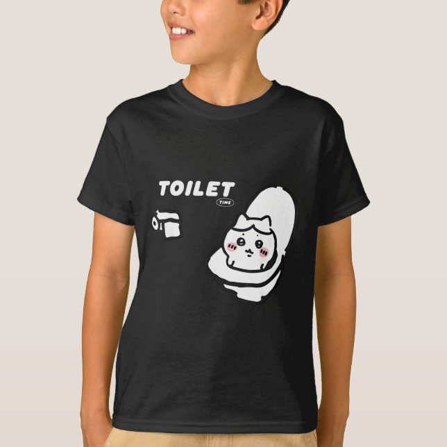 Toilet Time Chikawa Meme Tee  (Vorderseite)