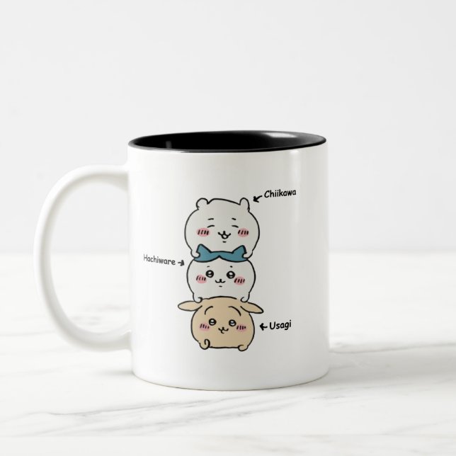 Toilet Time Chikawa Meme, toilet time chikawa meme Zweifarbige Tasse (Links)