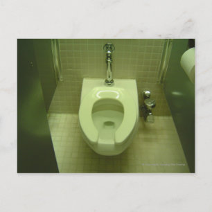 Toilette Gestochen Postkarte