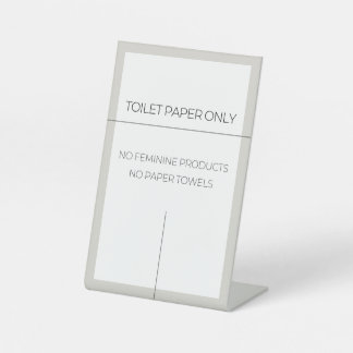 Toilette kein Flush Zeichen Sockelschild