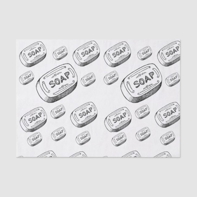 Toilette mit dekorativem Papierseife Seidenpapier (Vorderseite)