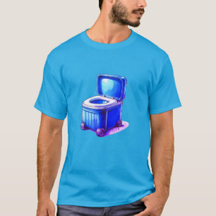 Toilette – Sauberes funktionales Designkonzept T-Shirt