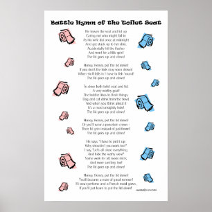 Toilette Seat Poster