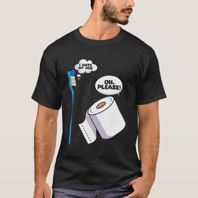 Toilette Toilette Toilette Toilette Toilettenpapie T-Shirt (Vorderseite)