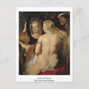 Toilette von Venus von Peter Paul Rubens Postkarte