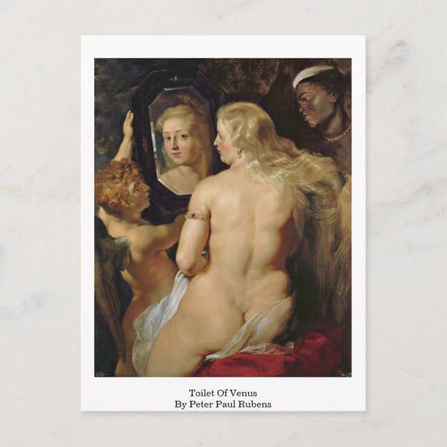 Toilette von Venus von Peter Paul Rubens Postkarte (Vorderseite)