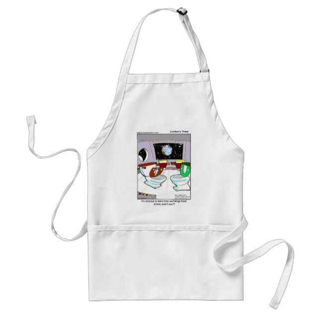 Toiletten aus dem Weltraum Funny T-Shirts Tasse Ka Schürze (Vorne)