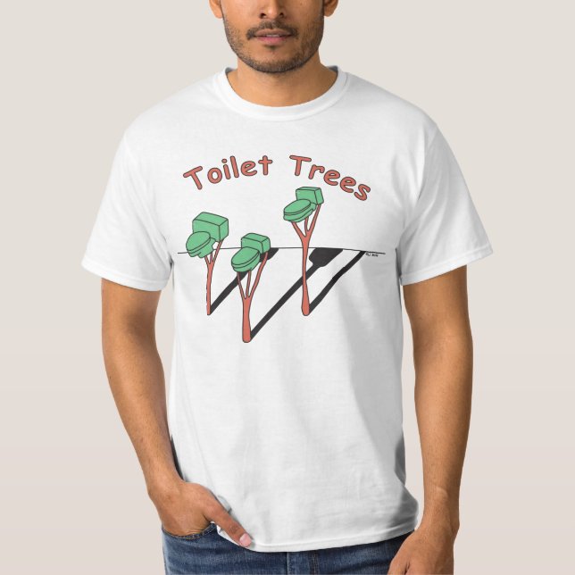 Toiletten-Baum-T-Shirt T-Shirt (Vorderseite)