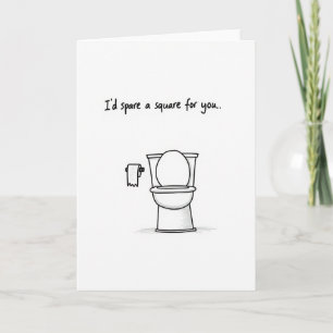 Toiletten Humor Paar Liebeskarte Karte