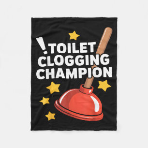 Toiletten-Verstopfungs-Champion Lustiger Plunger H Fleecedecke
