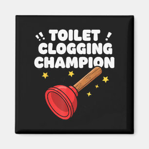 Toiletten-Verstopfungs-Champion Lustiger Plunger H Magnet