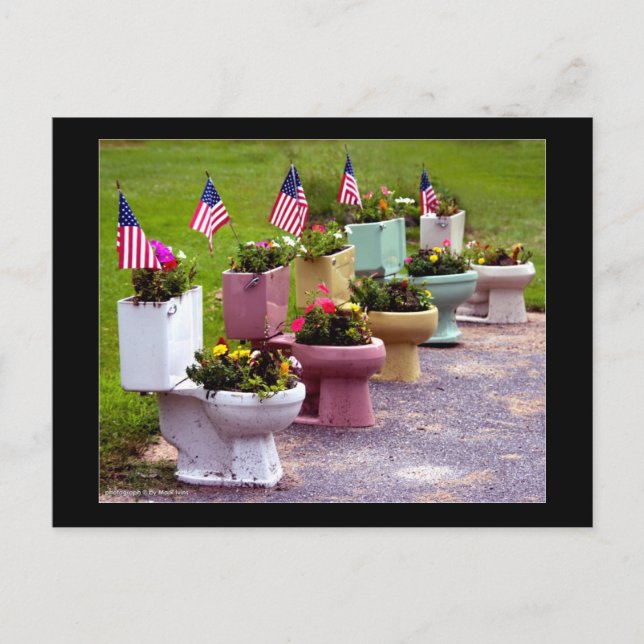 Toilettenanlagen Postkarte (Vorderseite)