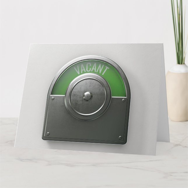 Toilettenanzeigekarte Karte (Vorderseite)