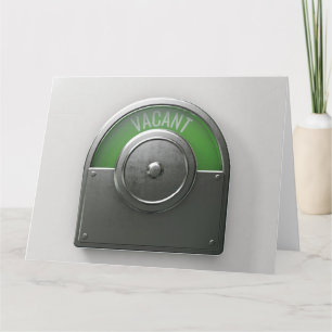 Toilettenanzeigekarte Karte