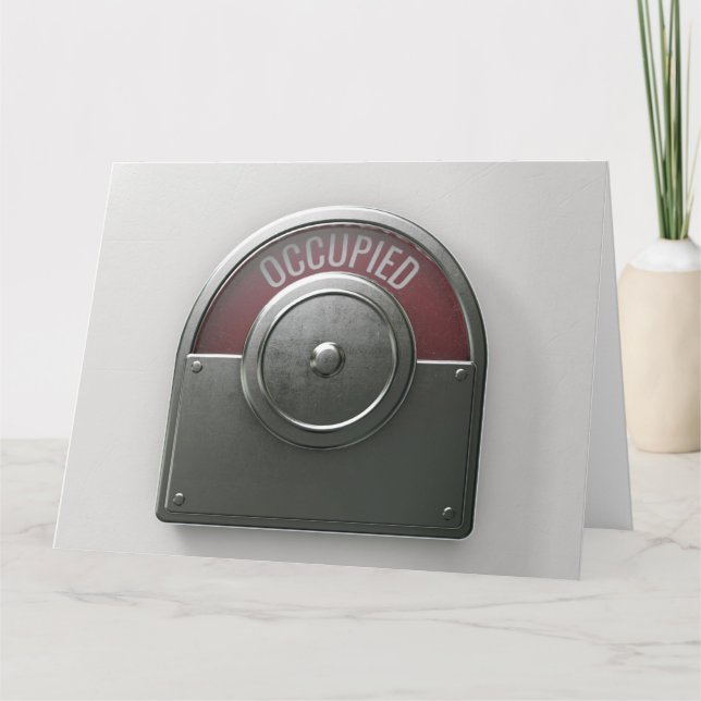 Toilettenanzeigekarte Karte (Vorderseite)