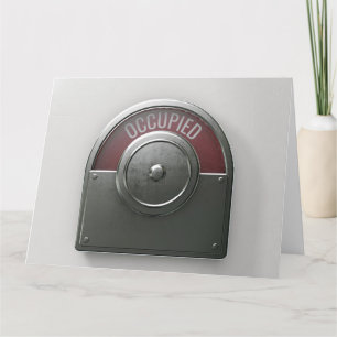 Toilettenanzeigekarte Karte