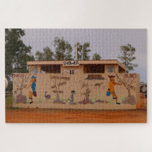Toilettenblock Outback, Australien Puzzle