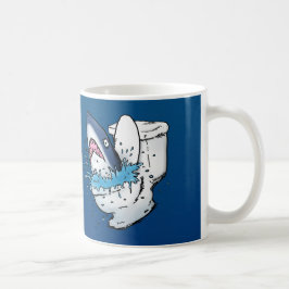 Toilettenhain Funny Blue Cartoon Tasse