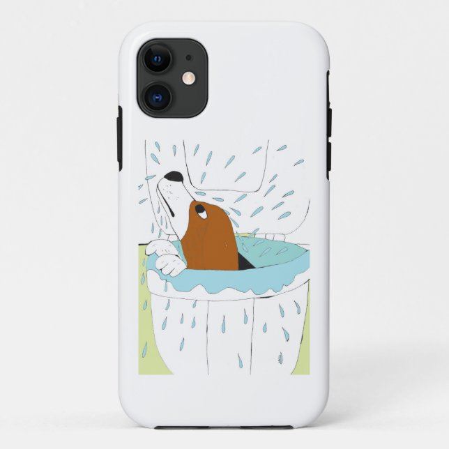 Toilettenhund Case-Mate iPhone Hülle (Rückseite)