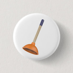 Toilettenkolben mit Holzgriff Button