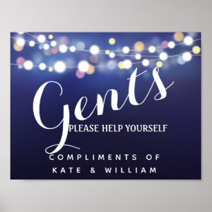 Toilettenkorb NAVY Lights Poster