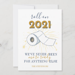 Toilettenpapier 2021 Personalisiert Feiertagskarte