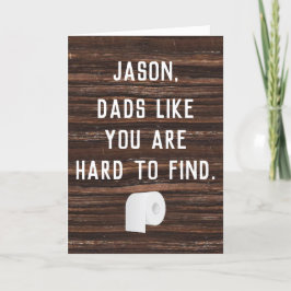 Toilettenpapier Custom Funny Vatertag Karte