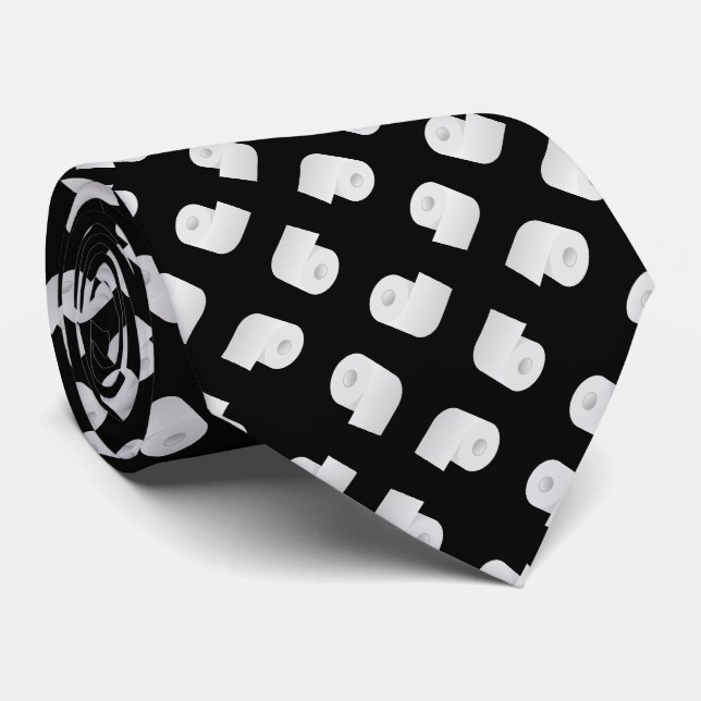 Toilettenpapier-Muster Krawatte (Gerollt)