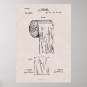 Toilettenpapier-Patent-Nr. 465,588 durch S. Poster