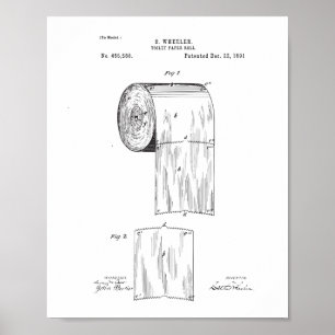 Toilettenpapier-Patent-Plakat, Poster