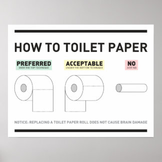 Toilettenpapier Poster