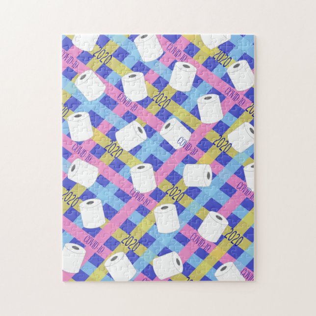Toilettenpapier Rolls 2020 Covid Keepake Puzzle (Vertikal)